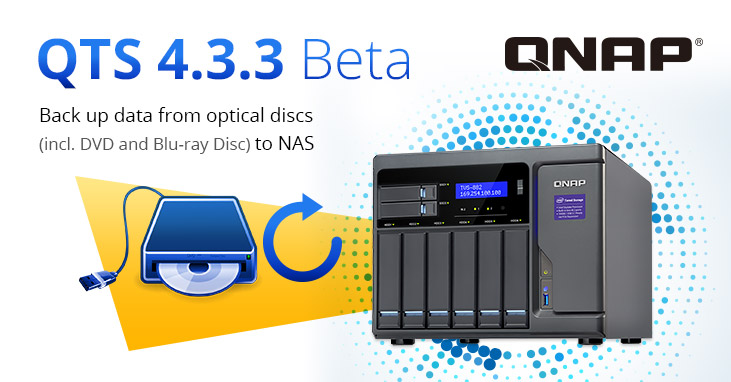 QTS 4.3.3 BlueRay Backup