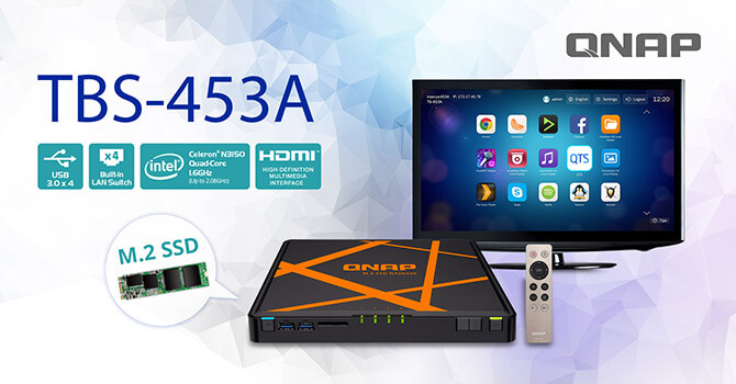 QNAP Launches 4-bay TBS-453A M.2 SSD NASbook
