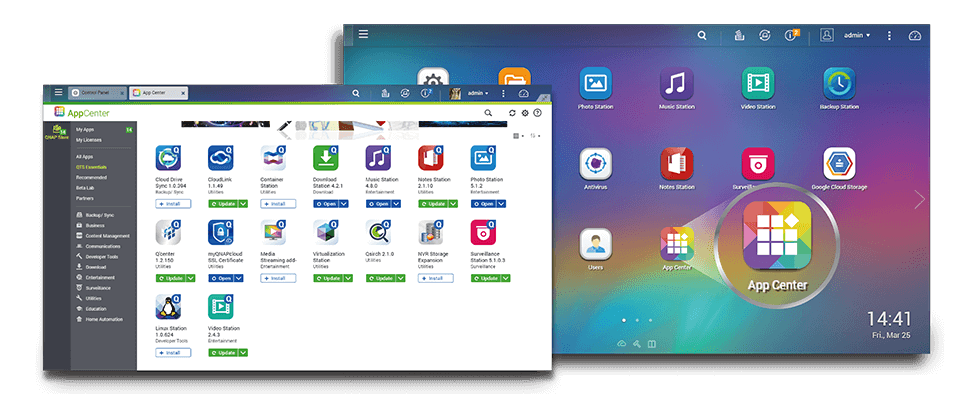 QNAP NAS Install-on-demand apps