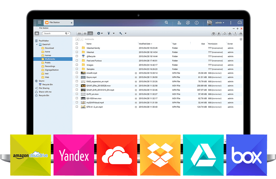 File Station ajoute une intégration aux services de cloud 