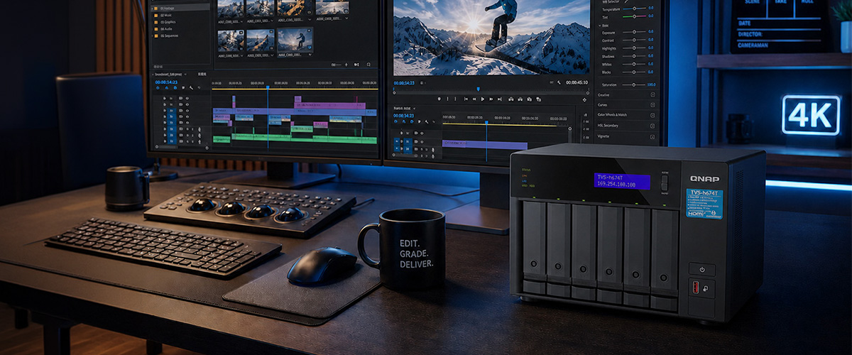 QNAP Adobe storage solutions hero banner