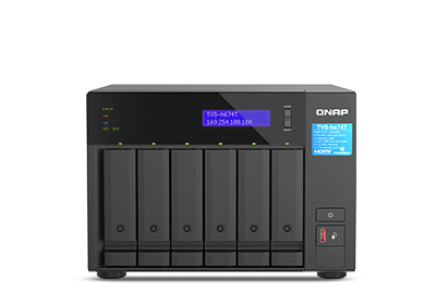 QNAP TVS-h674T Thunderbolt 4 NAS product shot