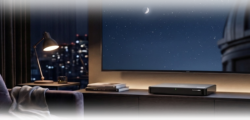 QNAP NAS hardware streaming lossless 4K HDR Plex content to a home theater TV and mobile device